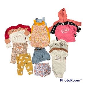 Girl Clothes Various Brands Set of 19 pieces